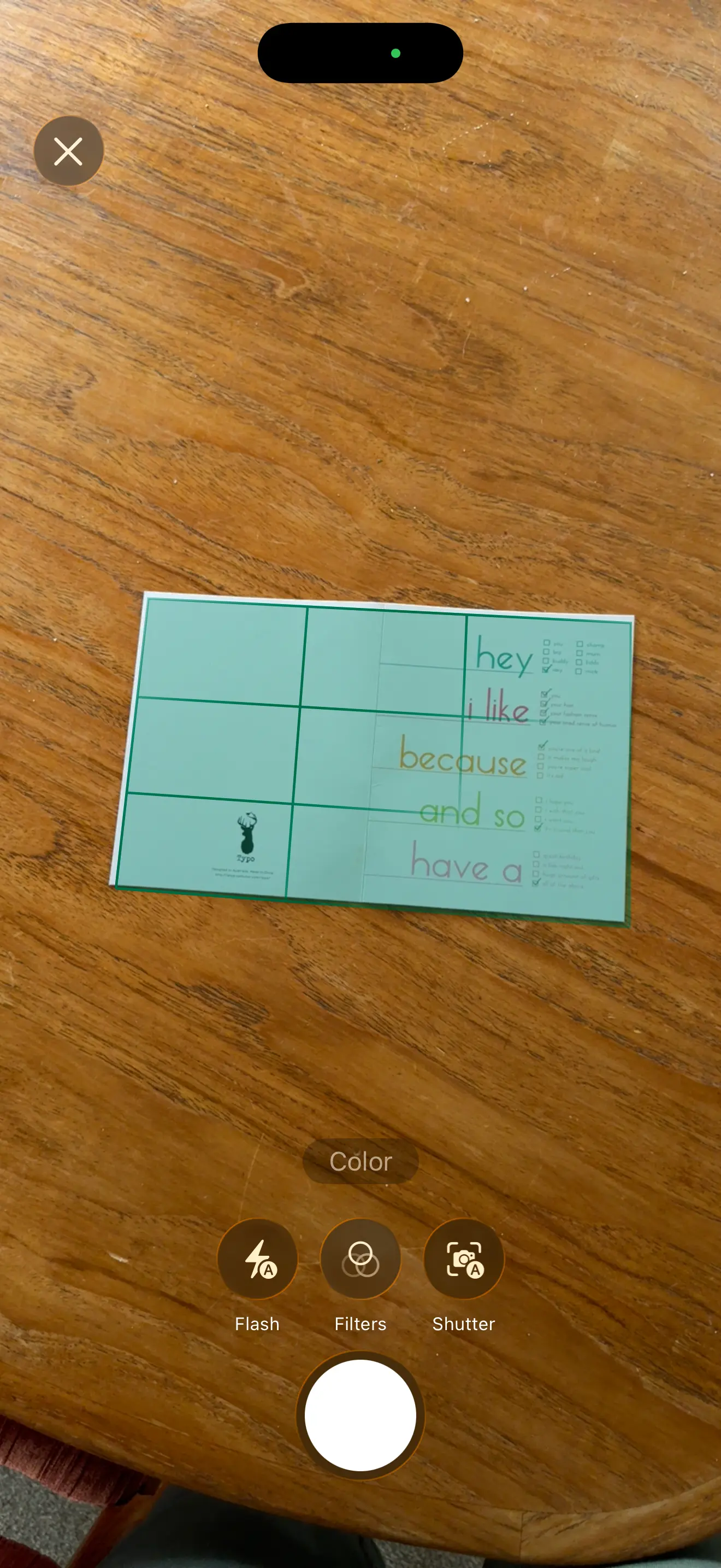 Card scanning